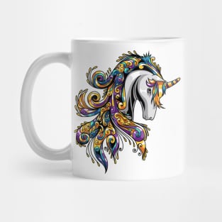 Unicorn Ornament Illustration Mug